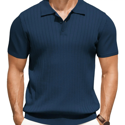 Men's Knit Polo Shirts Short Sleeve