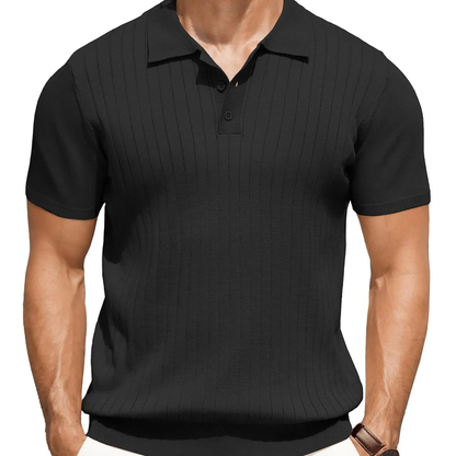 Men's Knit Polo Shirts Short Sleeve