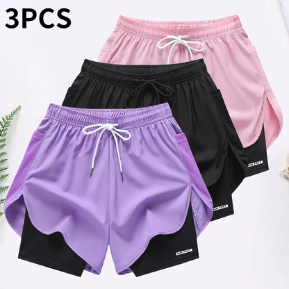 Women's Female 3-Pack 2-in-1 Running Shorts