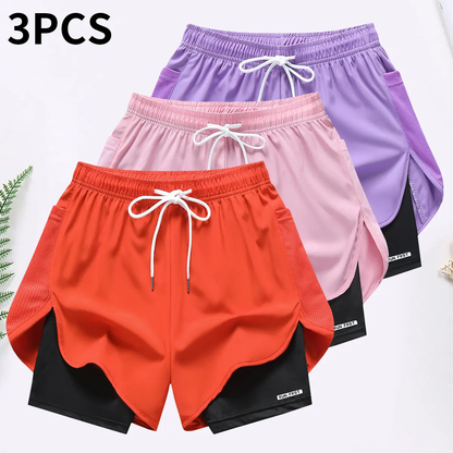 Women's Female 3-Pack 2-in-1 Running Shorts