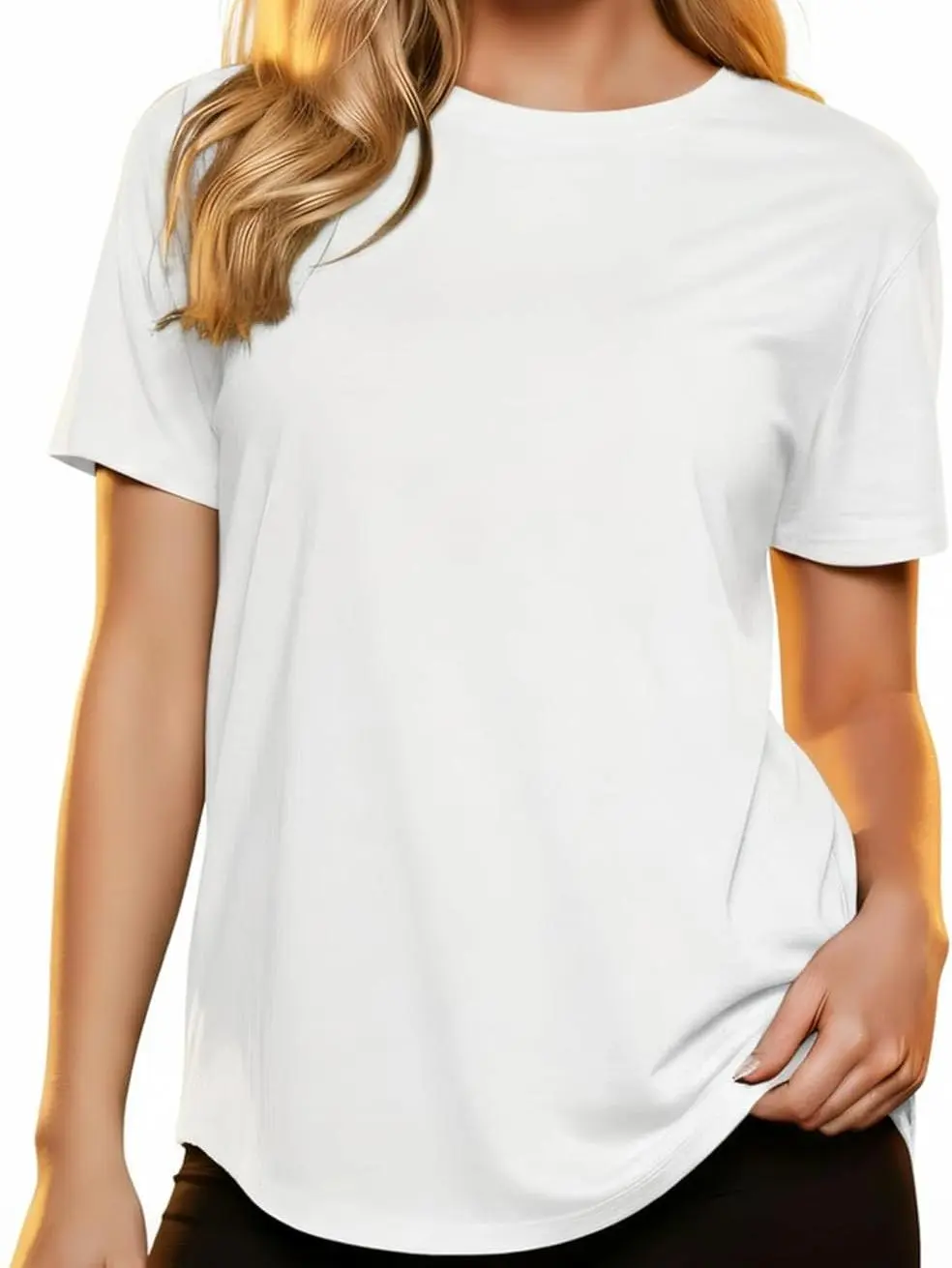 【Limited time deal】Women's Summer Undershirt Short Sleeve T-Shirt