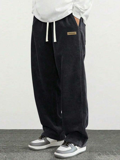 Men’s corduroy casual pants for spring and autumn