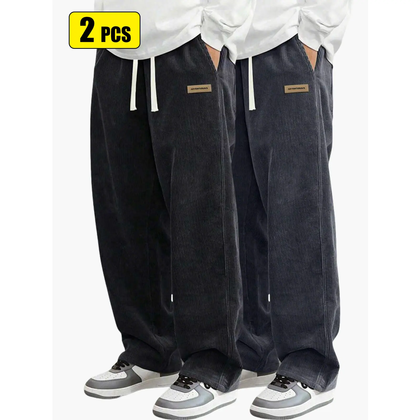 Men’s corduroy casual pants for spring and autumn
