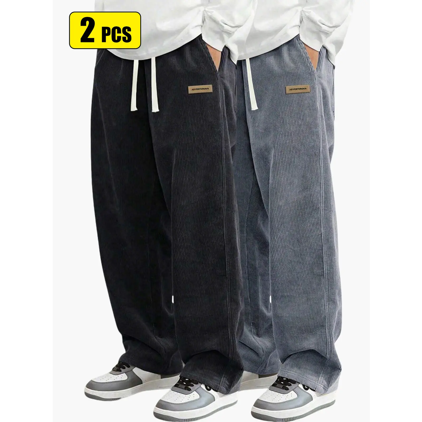 Men’s corduroy casual pants for spring and autumn