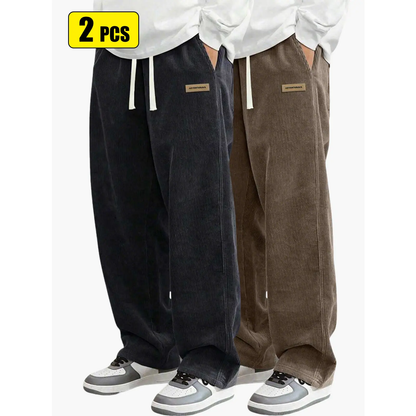 Men’s corduroy casual pants for spring and autumn