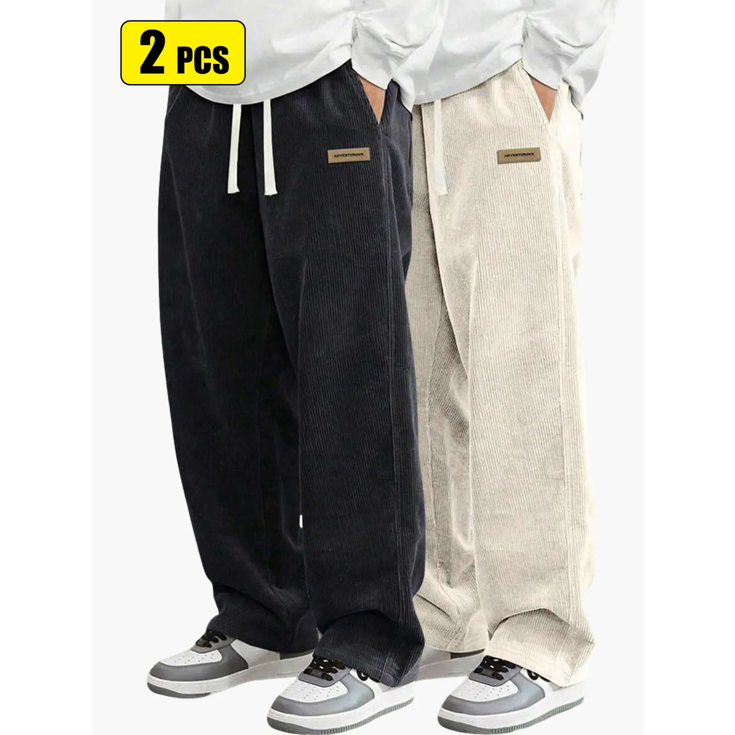 Men’s corduroy casual pants for spring and autumn