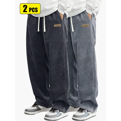 Men’s corduroy casual pants for spring and autumn
