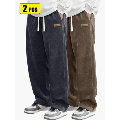 Men’s corduroy casual pants for spring and autumn
