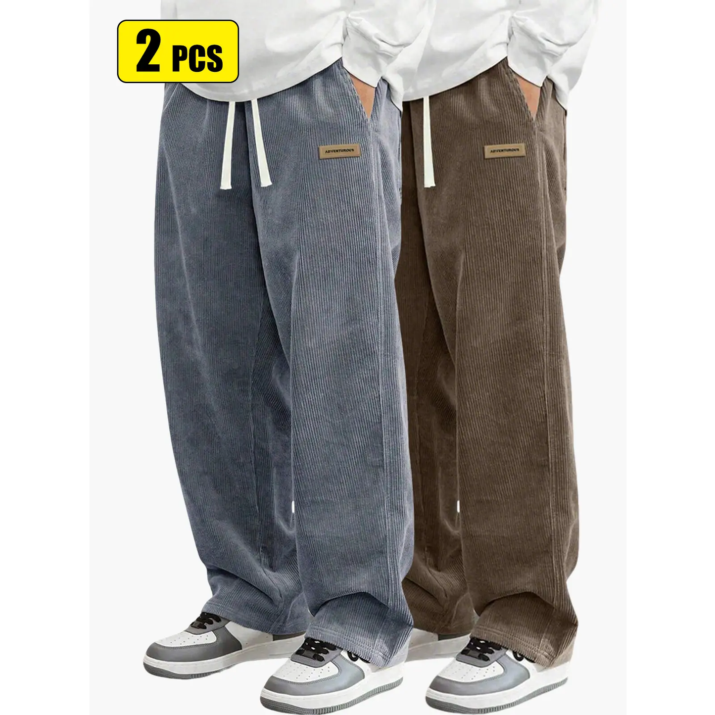 Men’s corduroy casual pants for spring and autumn