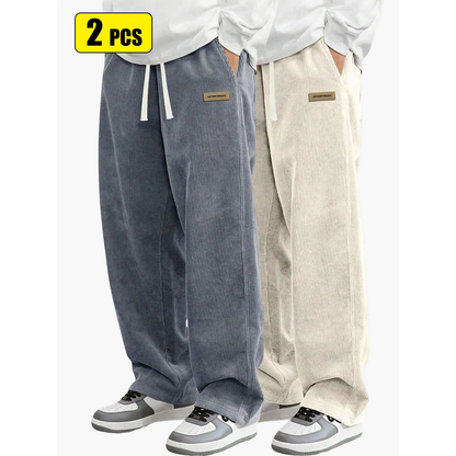 Men’s corduroy casual pants for spring and autumn