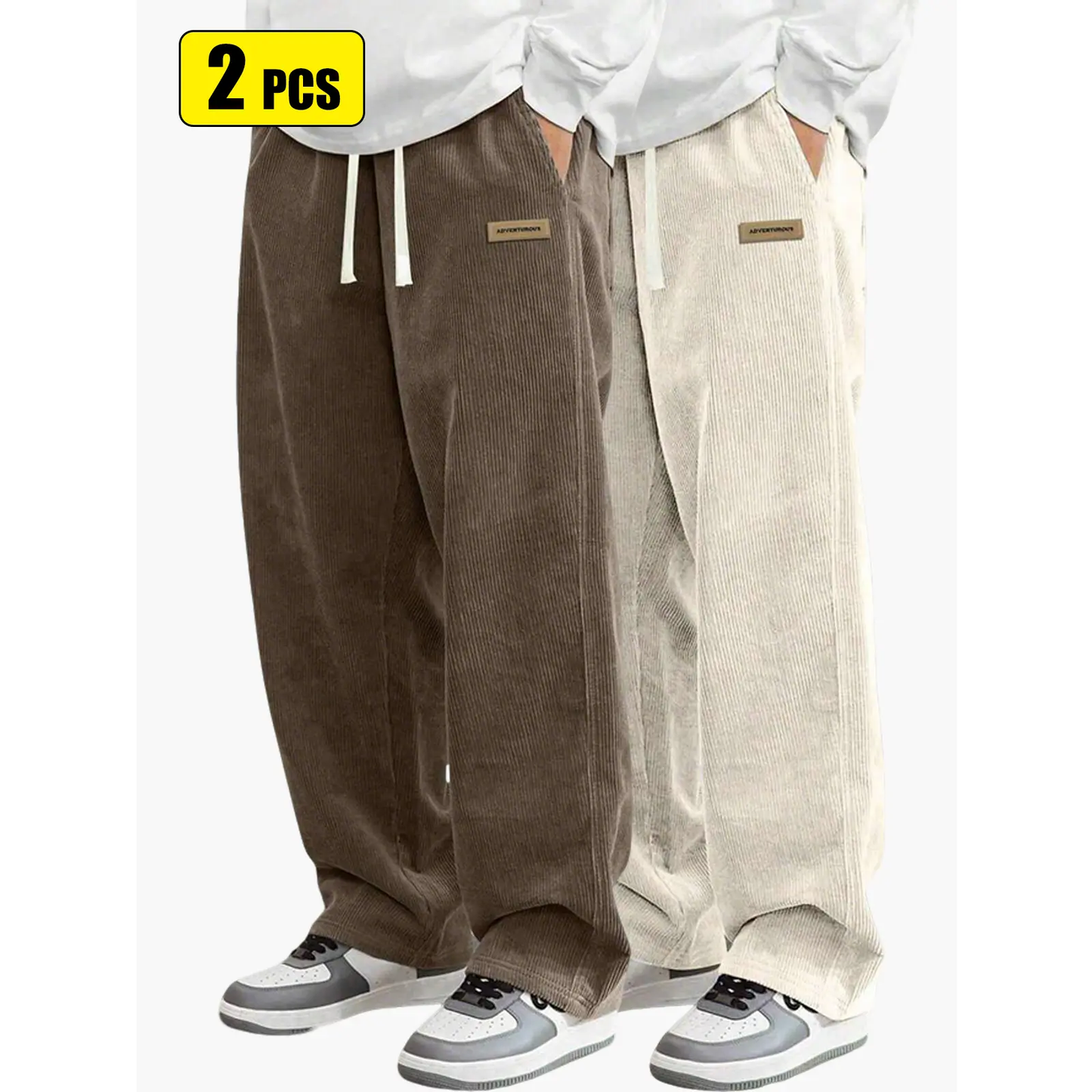 Men’s corduroy casual pants for spring and autumn