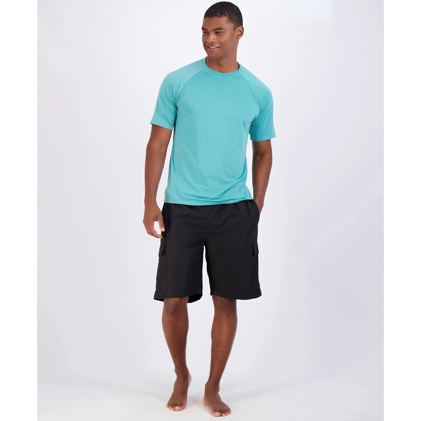 4-Pack Men's UPF 50+ Quick-Dry Rash Guard Shirts | Big & Tall