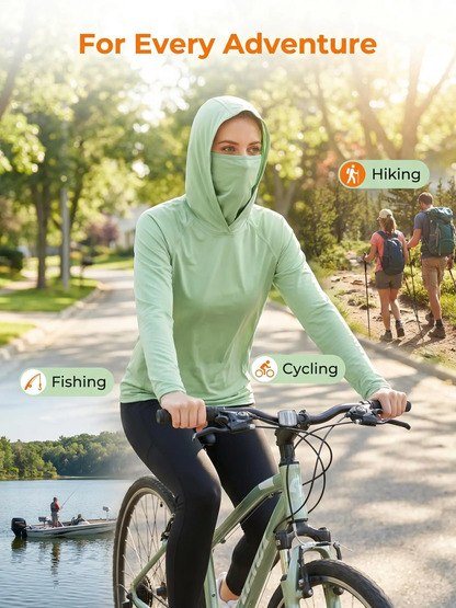 3-Piece Set Men's Hooded Sun Protection Sweatshirt