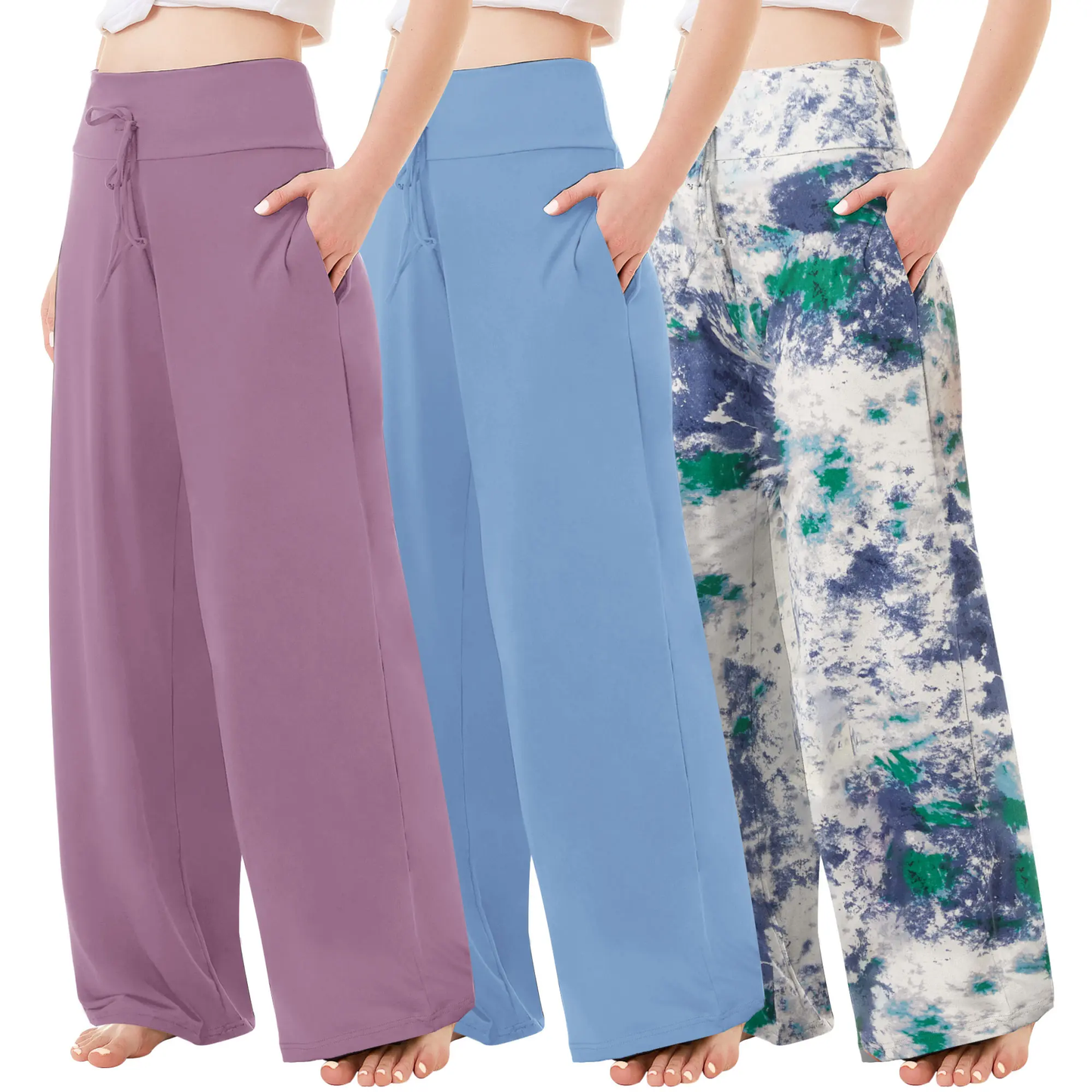 Women's Wide Leg Pants with Pockets