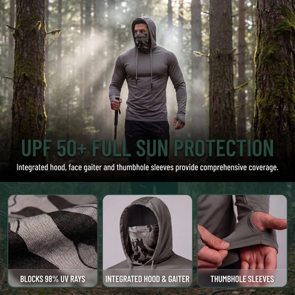 5-Pack Men's UPF 50+ Sun Protection Hoodie