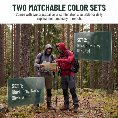 5-Pack Men's UPF 50+ Sun Protection Hoodie
