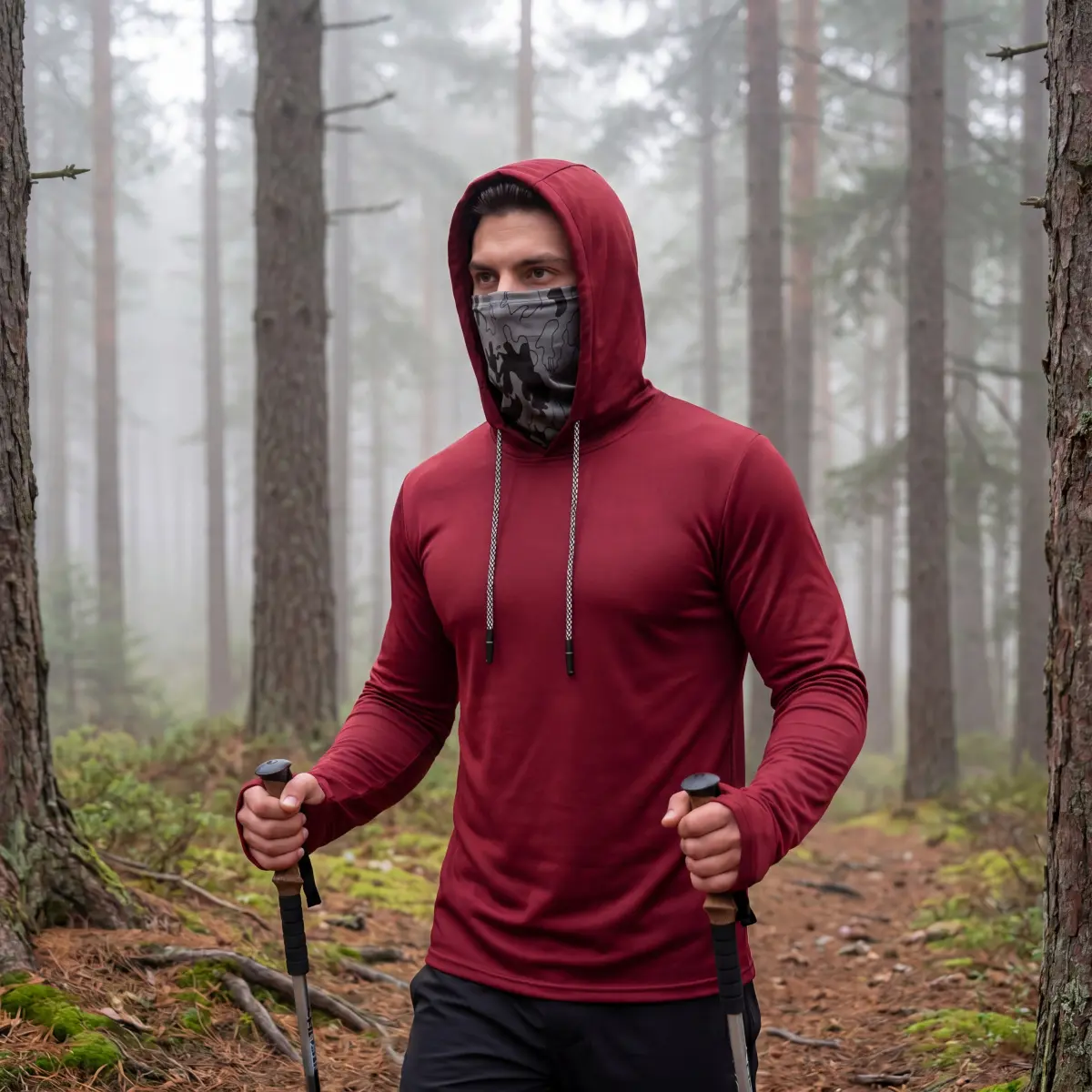 5-Pack Men's UPF 50+ Sun Protection Hoodie
