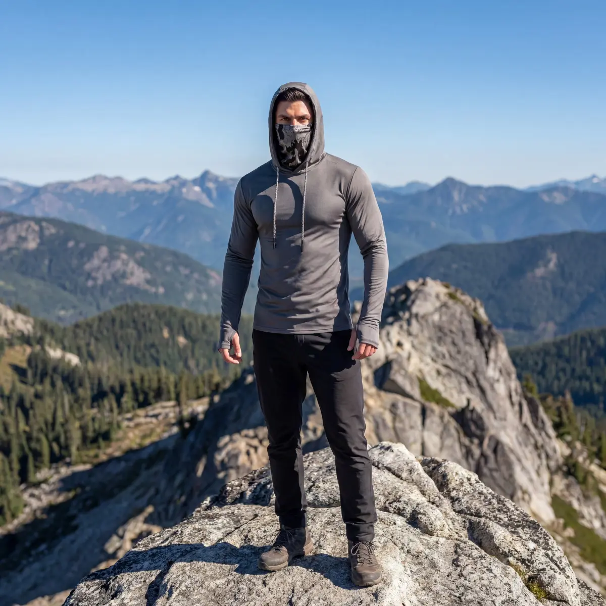 5-Pack Men's UPF 50+ Sun Protection Hoodie