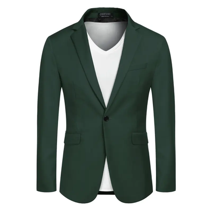 Men's One Button Casual Blazer Jacket