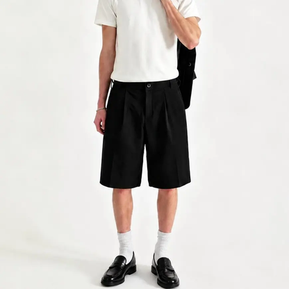 Men's Baggy Pleated Shorts Casual Summer Shorts