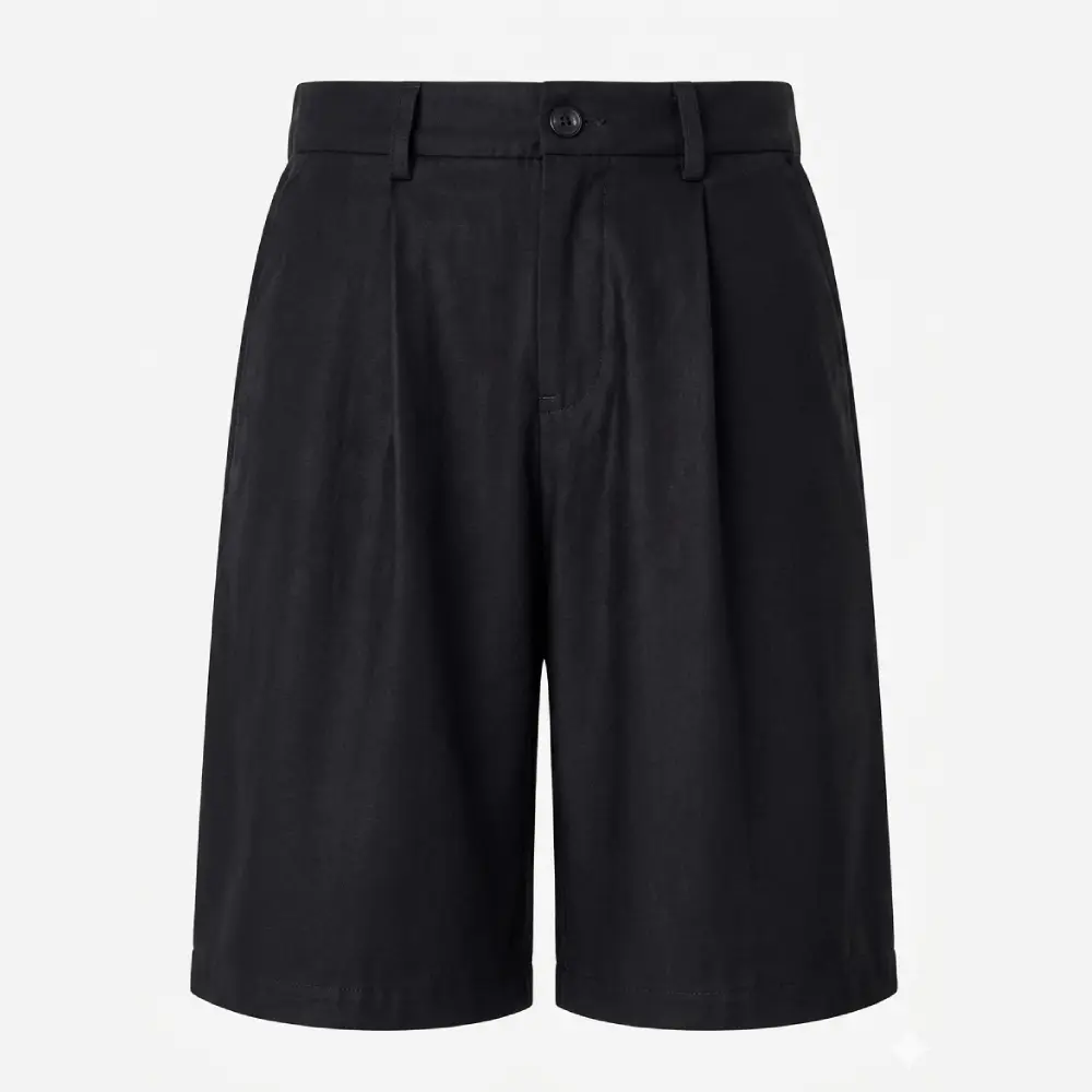 Men's Baggy Pleated Shorts Casual Summer Shorts