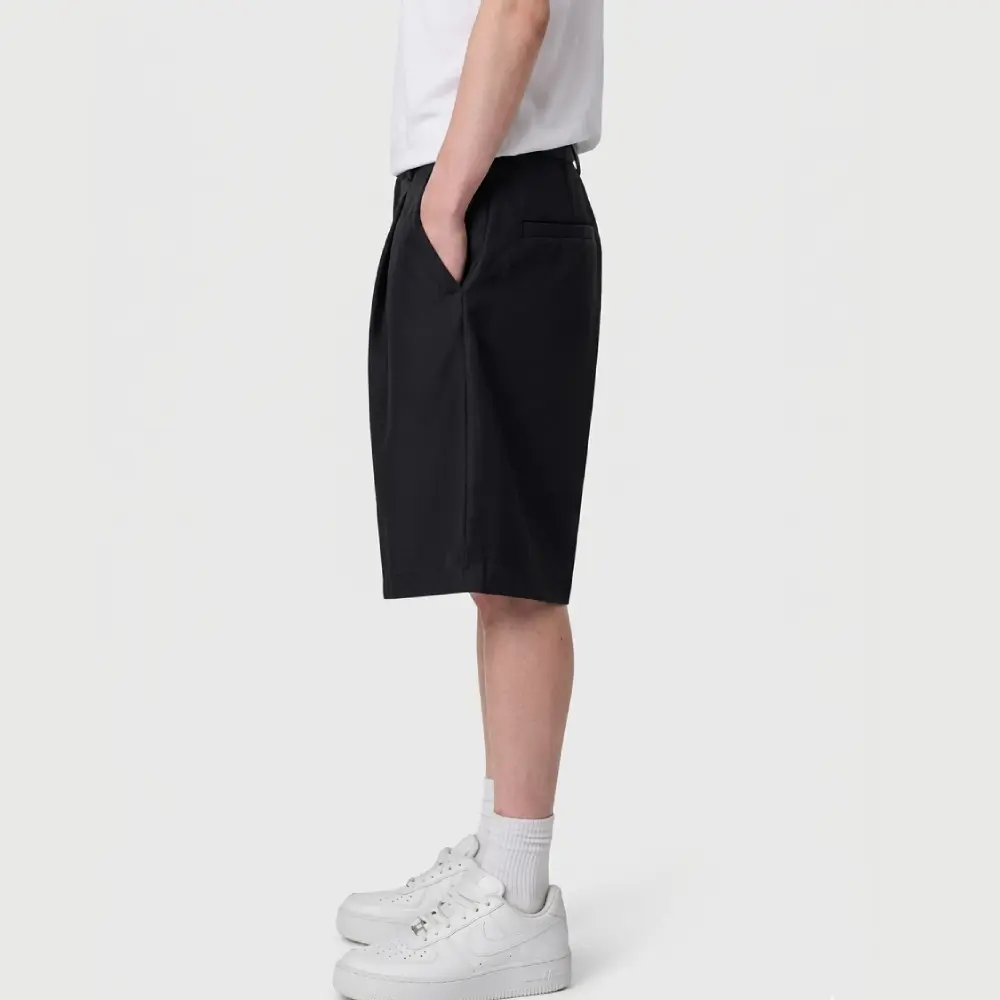 Men's Baggy Pleated Shorts Casual Summer Shorts