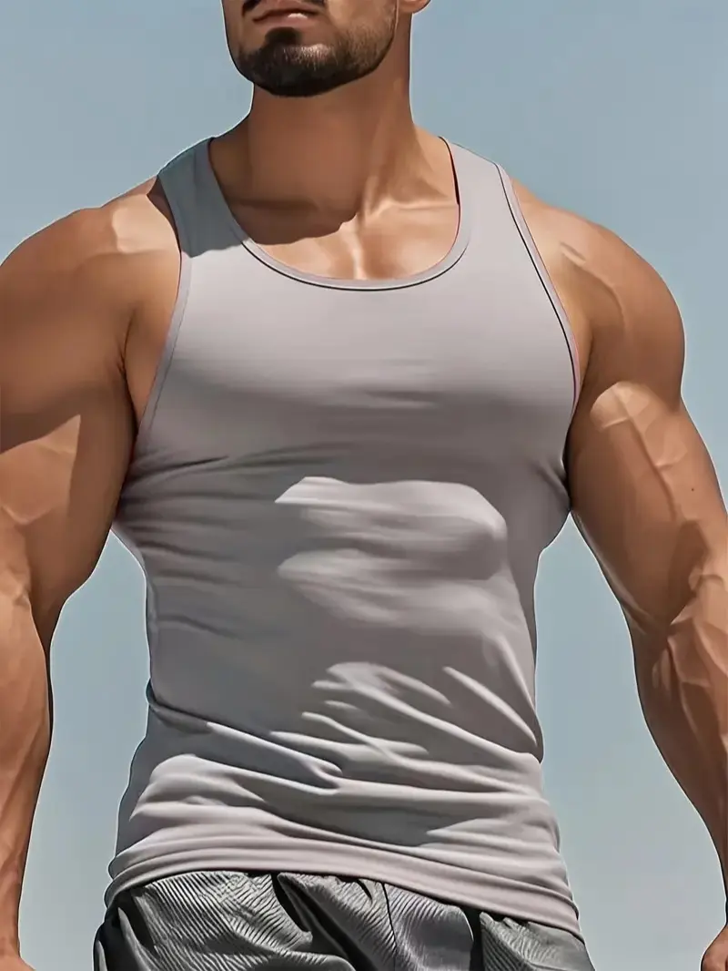 5-Pack Men’s Slim Fit Sports Tank Tops