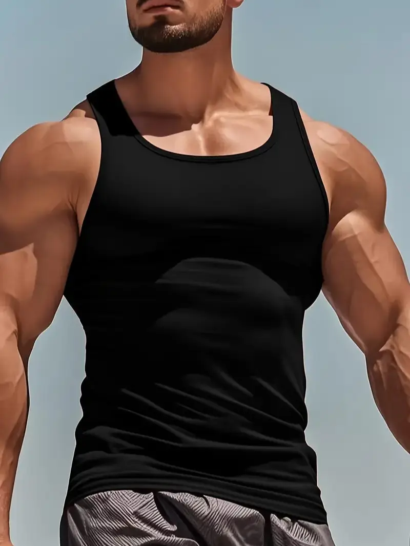 5-Pack Men’s Slim Fit Sports Tank Tops