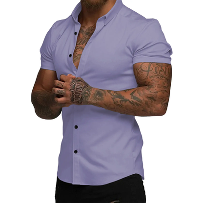 Mens Muscle Fit Dress Shirts