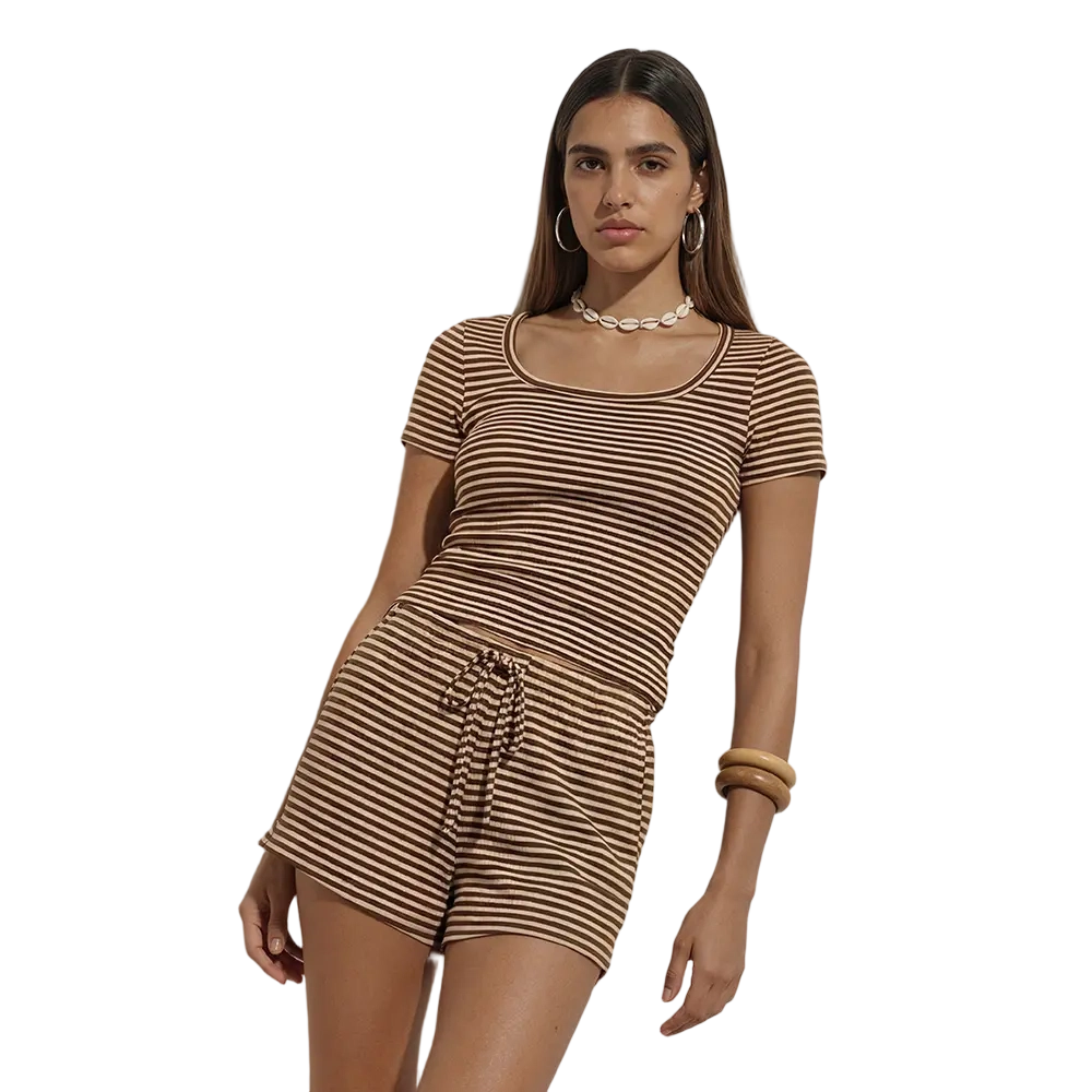 Women's Striped 2 Piece Set