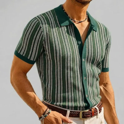 Men's Retro Button-Up Shirt