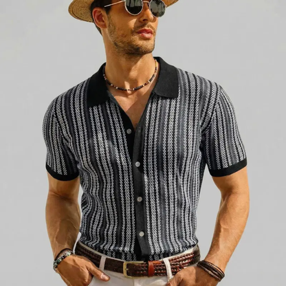 Men's Retro Button-Up Shirt