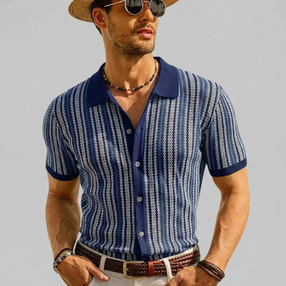 Men's Retro Button-Up Shirt