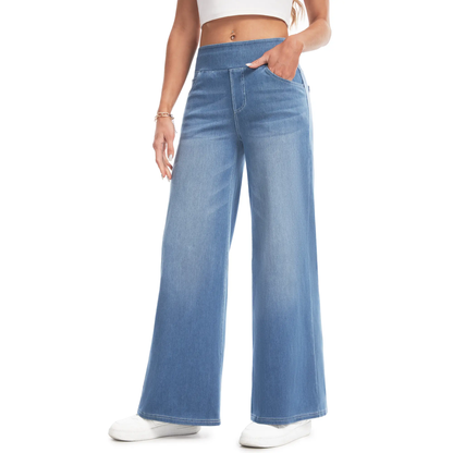 Women's Plus Size High Waist Wide Leg Jeans