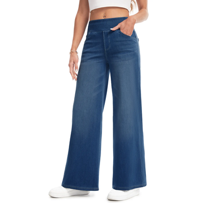 Women's Plus Size High Waist Wide Leg Jeans