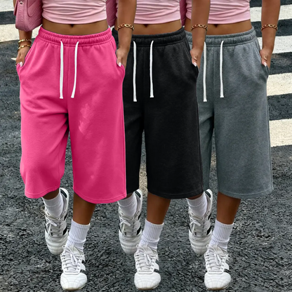 Women’s 3-Pack Wide Leg Lounge Pants with Pockets