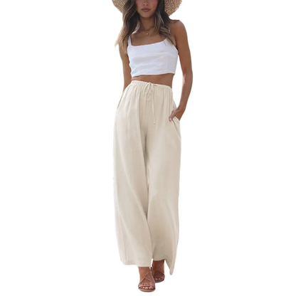 ✨ Women's Cotton Linen Palazzo Pants