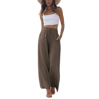 ✨ Women's Cotton Linen Palazzo Pants