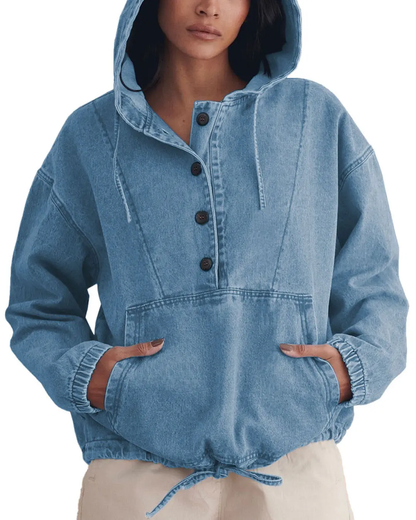 Women’s Denim Hoodie Jacket