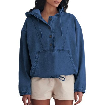 Women’s Denim Hoodie Jacket