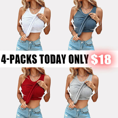 Women Built-in Bra Tank Tops