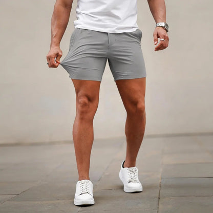 Men’s 5-Inch Slim Fit Stretch Chino Shorts – Casual Tapered Comfort Summer Shorts