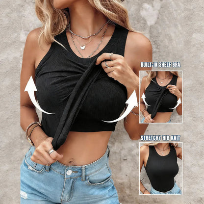 Women Built-in Bra Tank Tops